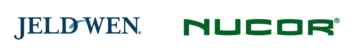 Jeldwen and Nucor Logos